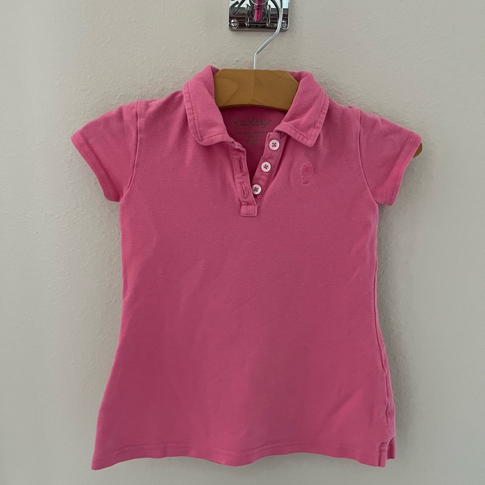 Lilly Pulitzer Girls XS (2-3) Hot Pink Cotton Dress